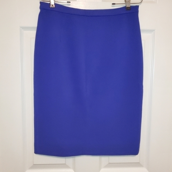 Diane von Furstenburg DVF New Pencil Skirt, 10 Blue - Picture 5 of 11